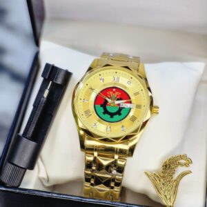 BNP Combo Package ঘড়ি + লোগো ব্যাজ (Gold)