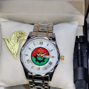 BNP Combo Package ঘড়ি + লোগো ব্যাজ (White)